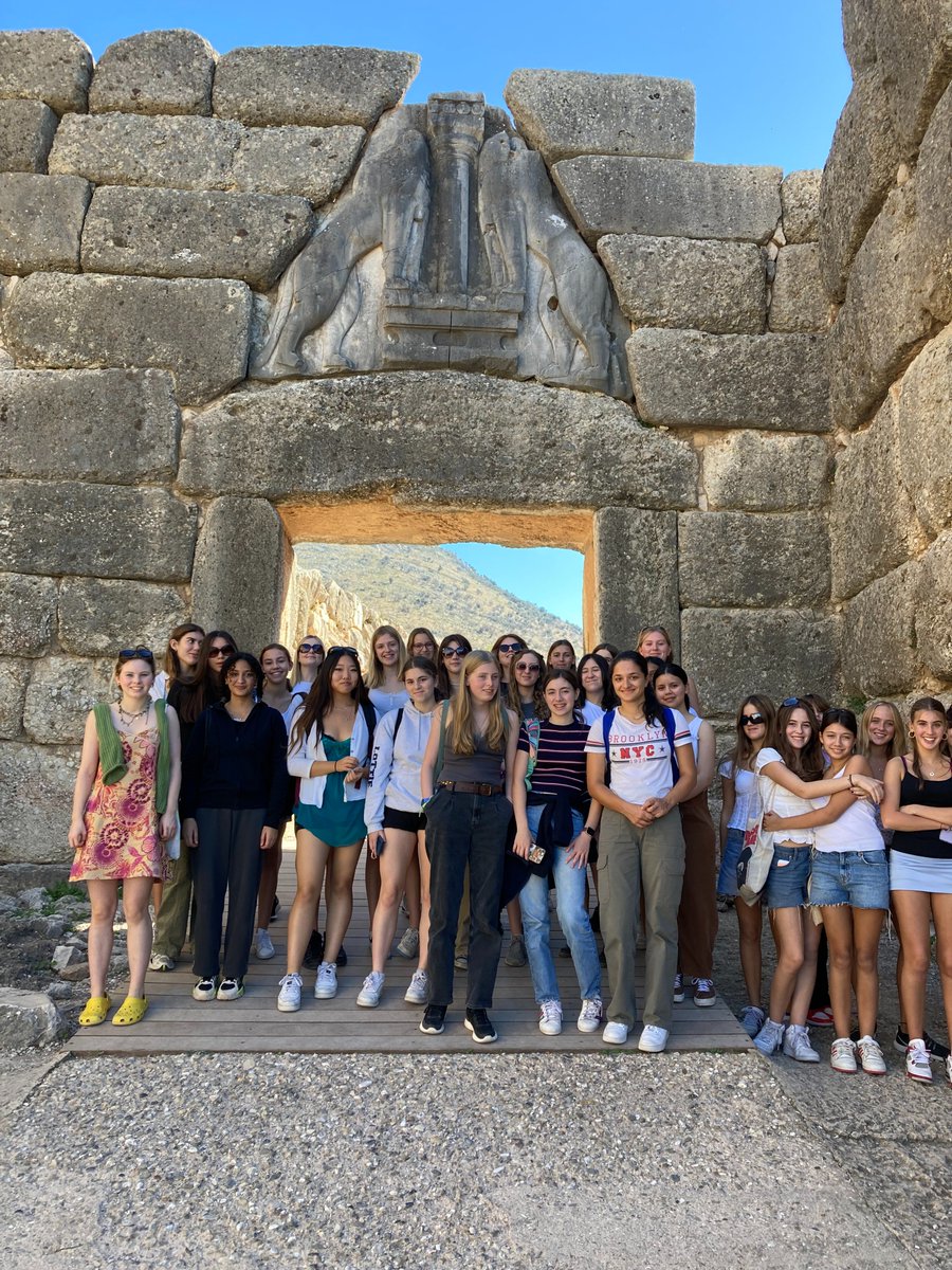 FHSRegentsPark's tweet photo. Our Classicists had a wonderful time exploring Athens' fascinating history over Half Term, visiting a number of impressive sites including the Parthenon museum, the Ancient Theatre of Epidaurus, and Mycenae! #Greece #FHSTrips https://t.co/Gszffz2tpL