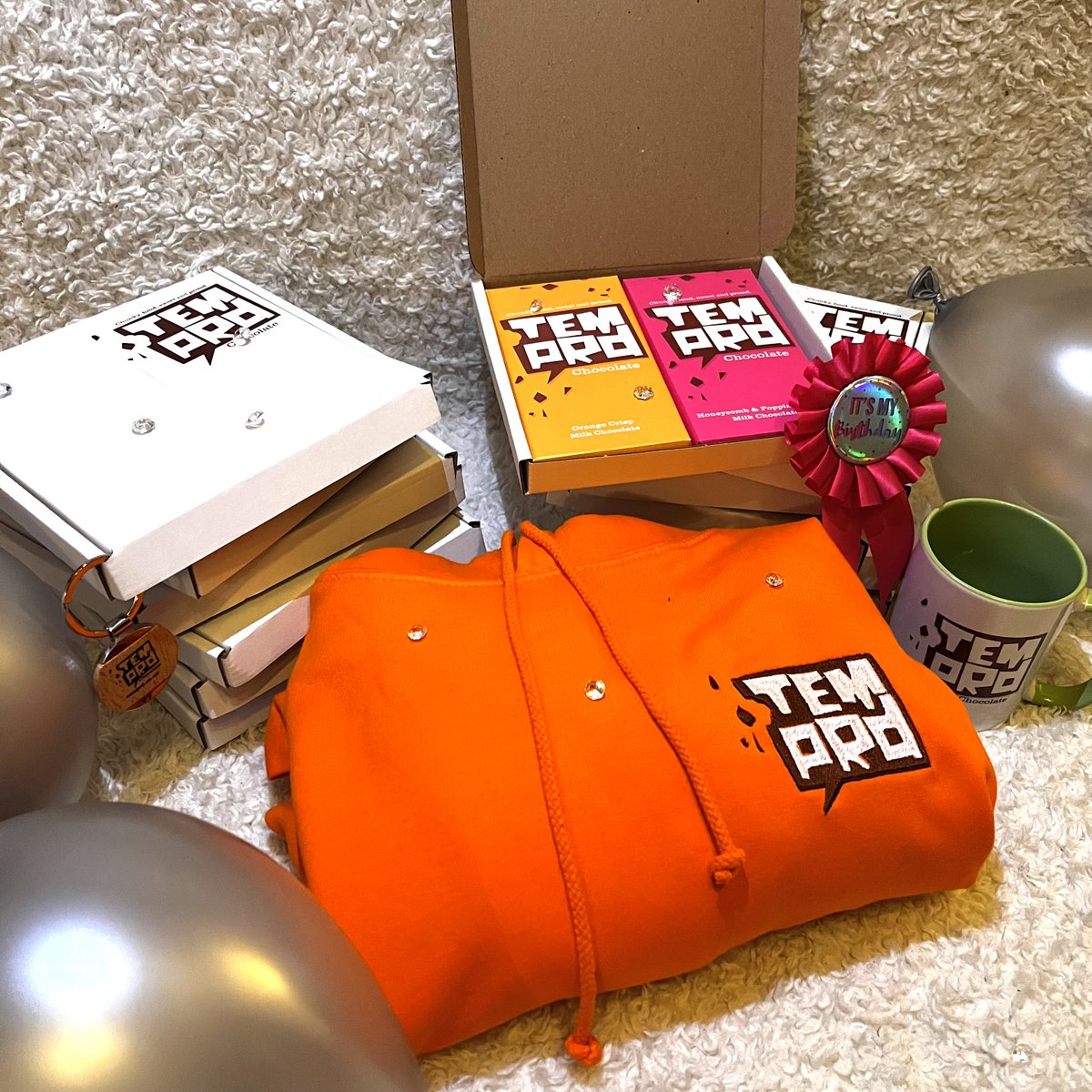TEMPRD turn 2!

We’re celebrating by giving away two large bars of your choice each month for a YEAR, plus a fab exclusive TEMPRD hoodie, mug and keyring. 

To enter all you have to do is subscribe to our mailing list on the website.

We’ll draw the winner on 8th November 2022
