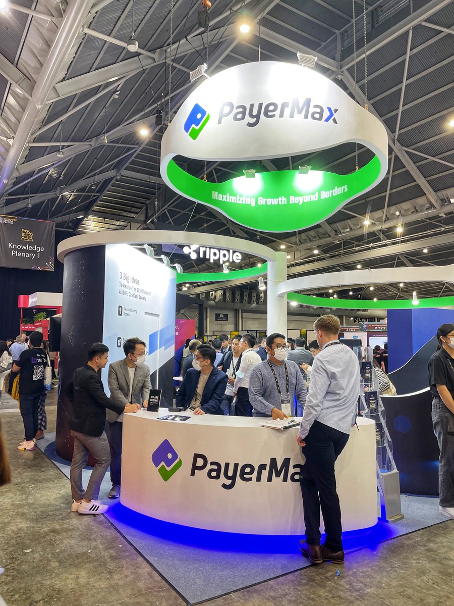 PayerMax_Global's tweet photo. Awesome Day 1 at @sgfintechfest! Our business partners and colleagues from all over the world finally reunited in Singapore, and it also feels good to see so many friendly new faces!😍

If you missed today, make sure to visit us at booth 2J23 this coming Thursday and Friday!✨ https://t.co/vO0FbVlWZd