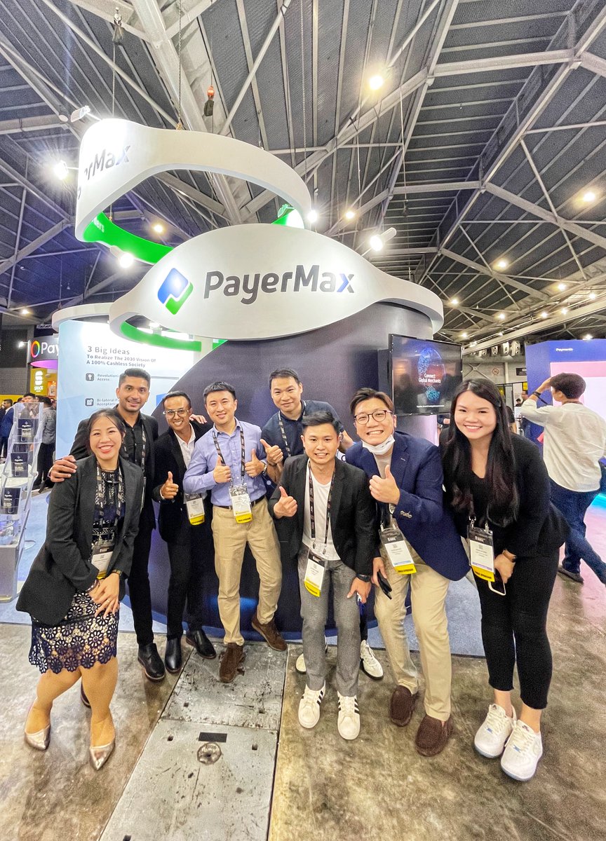 PayerMax_Global's tweet photo. Awesome Day 1 at @sgfintechfest! Our business partners and colleagues from all over the world finally reunited in Singapore, and it also feels good to see so many friendly new faces!😍

If you missed today, make sure to visit us at booth 2J23 this coming Thursday and Friday!✨ https://t.co/vO0FbVlWZd