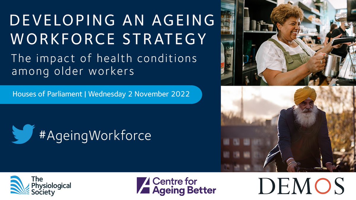 The Physiological Society (@thephysoc) on Twitter photo We're <a href="/UKParliament/">UK Parliament</a> today for the launch of our #AgeingWorkforce report in collaboration with <a href="/Ageing_Better/">Ageing Better</a> & <a href="/Demos/">Demos</a> exploring the exodus of older workers leaving work early due to health conditions & how physiology can reverse this trend. Read the report buff.ly/3sR4blG We're <a href="/UKParliament/">UK Parliament</a> today for the launch of our #AgeingWorkforce report in collaboration with <a href="/Ageing_Better/">Ageing Better</a> & <a href="/Demos/">Demos</a> exploring the exodus of older workers leaving work early due to health conditions & how physiology can reverse this trend. Read the report buff.ly/3sR4blG