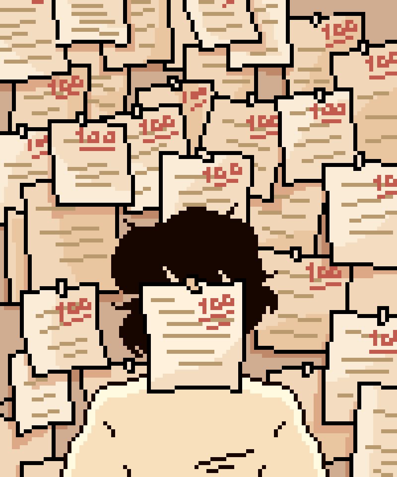 The Pressure To Get Good Grades💯

<a href="/Pixel_Dailies/">Pixel Dailies</a> #pixel_dailies #pressure
#pixelart