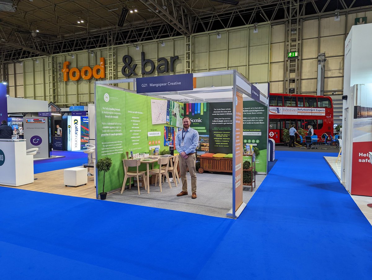 TheFruitBowlCo's tweet photo. Excited for day two @EuroBusExpo - eager to meet clients new &amp; old.

Head to stand G21 to speak to us about your marketing &amp; design needs! https://t.co/Aslq5f5XVR