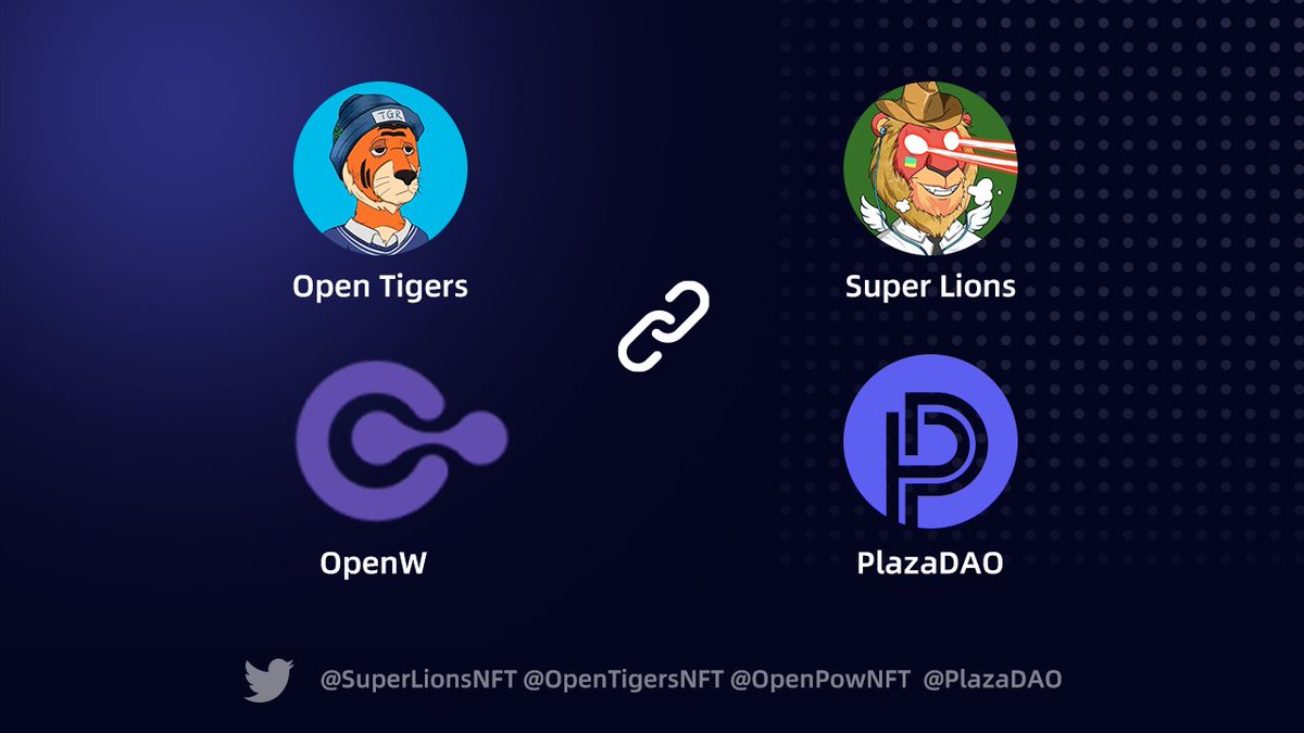 🥳We are happy to announce the partnership with 
<a href="/OpenPowNFT/">OpenW</a> <a href="/OpenTigersNFT/">OpenTigers</a> <a href="/wagmi33fund/">Wagmi33 Foundation</a> . 

🎉#OpenW is the largest NFT marketplace on <a href="/EthereumPoW/">EthereumPoW (ETHW) Official</a>. Buy a OpenTigher on ETHW chain to be a member now! 

#NFTs  #NFTSale  #partnership