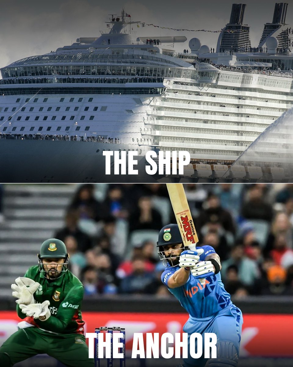 He is here to stay! ⚓️☺️

#ViratKohli #INDvBAN #T20WorldCup