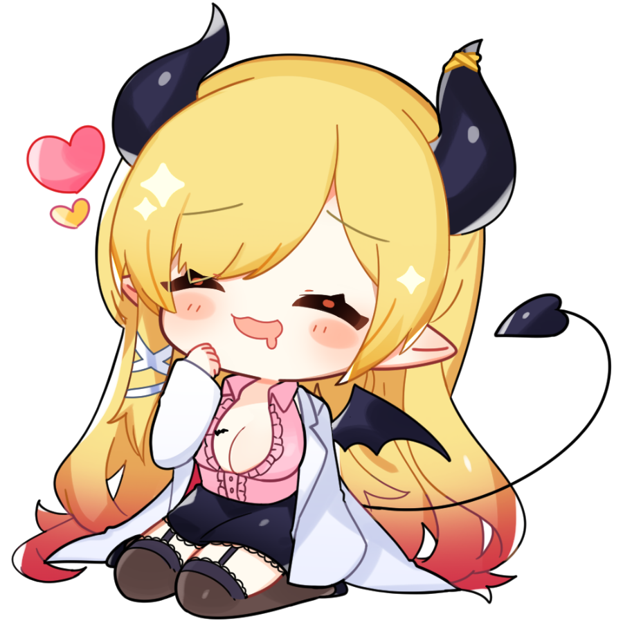 癒月ちょこ 「おまけの透過素材「ちょこっとクッキングしようかな～」ってニヨニヨしてる感じで描い」|柏瀬かるね🐾のイラスト