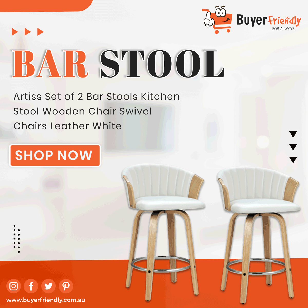 Buyerfriendly21's tweet image. Have you been looking for a set of bar stools that will suit your kitchen? Look no further! 

buyerfriendly.com.au/~12065943
🛒 Shop At @Buyerfriendly21 🛒 👆

#barstools #kitchenbarstools #barstoolseats #swivelbarstools #buyerfriendlyau