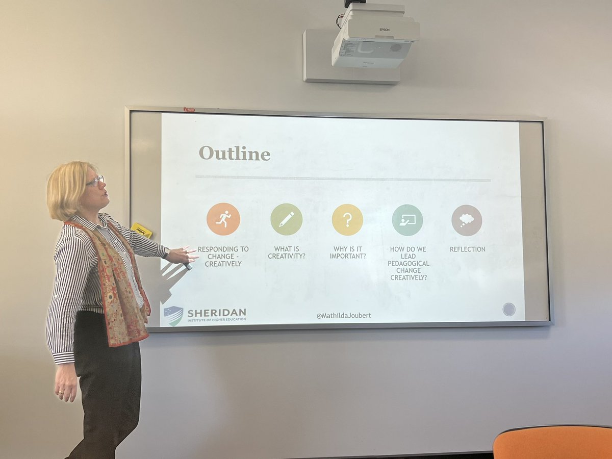 ‘Creativity thrives on diversity’.. excellent way to finish the Pedagogical Leadership journey today with <a href="/MathildaJoubert/">Mathilda Joubert</a> exploring how to creatively lead change. <a href="/ShakiraTrinder/">Shakira Trinder</a>  <a href="/CEWASchSupport/">School Support Team</a>
