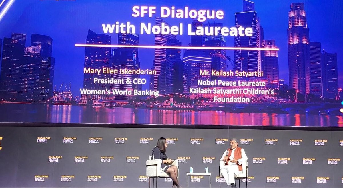 Banks, tech companies, investors &amp; other financial institutions must demonstrate compassionate leadership by ensuring that wealth is not built on the backs of our children. Child labour must not be used by their clients in supply chains. Spoke at #Singapore Fintech Festival today