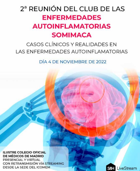 Este viernes tendremos una jornada sobre enfermedades #autoinflamatorias ▶️
La #2jornadaclubautoinflamatorias y contará con expertos en la materia, así como #casosclínicos sobre #autoinflamatorias 
<a href="/SOMIMACA/">SOMIMACA</a> <a href="/GeasMadrid/">GEAS Madrid</a>  
info 👇👇
bit.ly/3SYDdDl