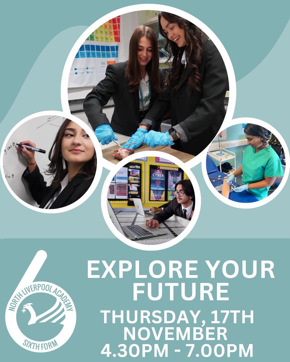 Join us on November 17th for our Sixth Form Open Evening. Come and visit us for a taste of our bespoke pathways, and an illuminating talk from Miss Parsons and Mr. Johnston.