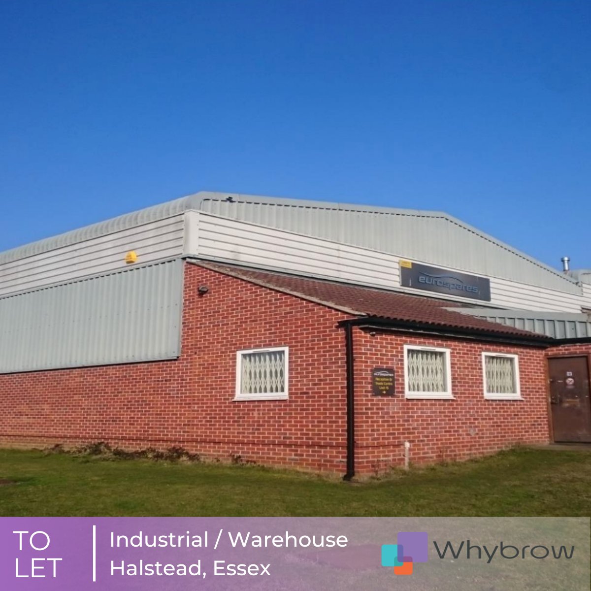 TO LET - Industrial / Warehouse with offices.

✅Shared Rear Service Area
✅10 Demised Parking Spaces
✅19'0''(5.8 m) Eaves Height
 
💸 £38,750 pax
➡️ 4,852 sq.ft (450.8 sq.m)
📍 Halstead, Essex

Give us a call:
📞 01206 577667

#Essex #Halstead #ToLet