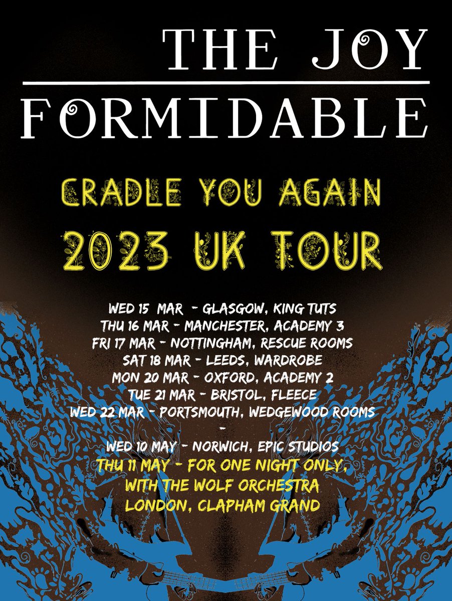 EPICNorwich's tweet photo. NEW ANNOUNCEMENT @picapicapromo & GirlsAreLoud proudly present @joyformidable on Wednesday 10th May 2023. Tickets go on sale at Friday at 10am https://t.co/cxq0Lize8u https://t.co/qPPKie3b2T