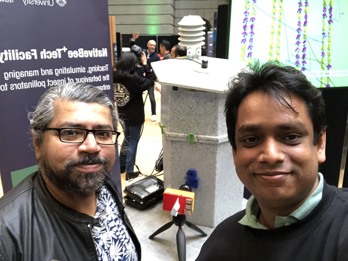 asadiceiu's tweet image. Look who is here with us @khalidshiblee at our Native Bee+ Tech Facilities booth at the Monash #TechFutureFest It was lovely to discuss the possibilities of understanding our native bees back in Bangladesh with what we are doing here at @MonashInfotech