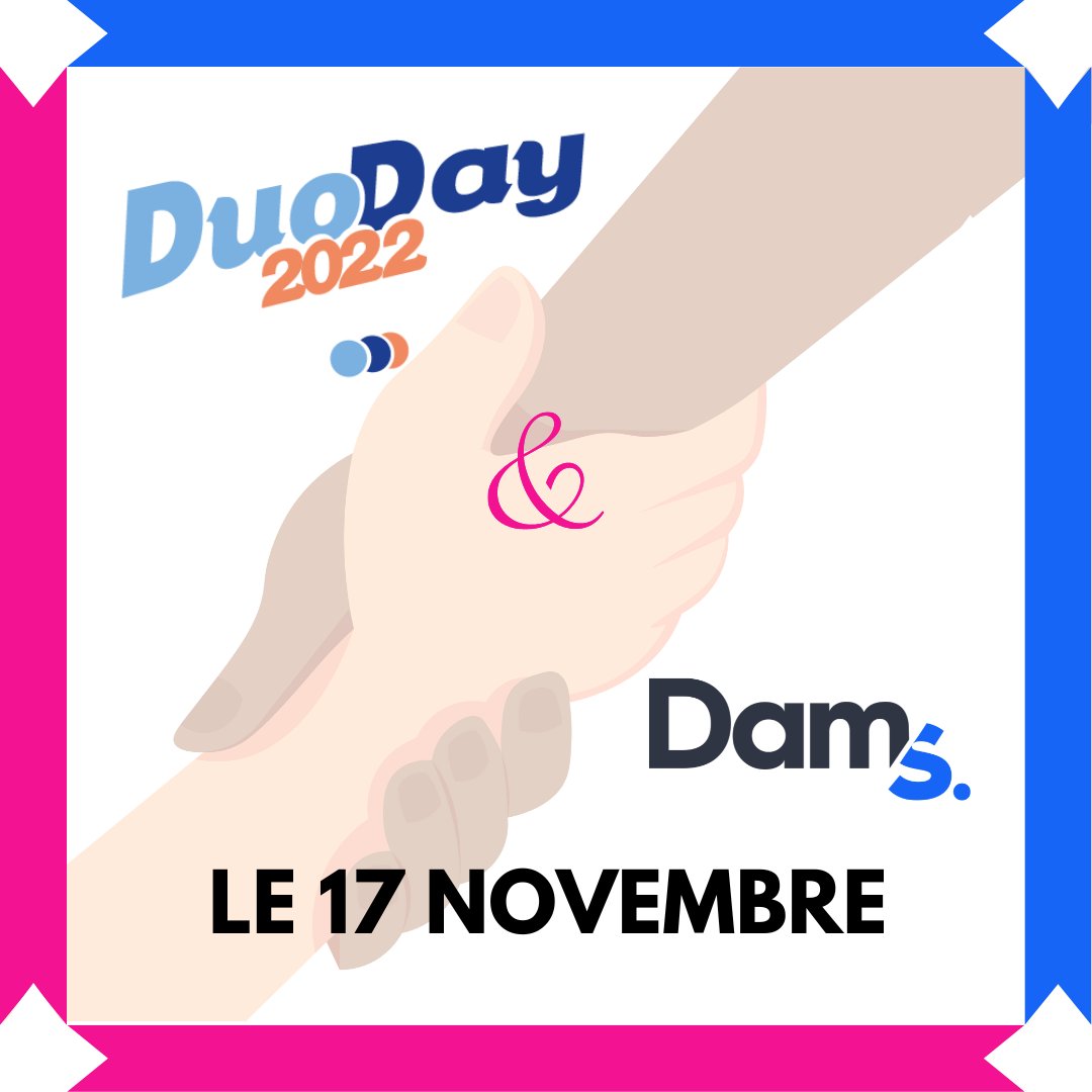 TeamDamsPro's tweet photo. DAM'S participe au #Duoday et nous avons 3 offres🤩

Pour les découvrir : https://t.co/Bq46kpID7I
Offre N° 83136 – N°82128 – N°82120

N’hésitez pas à partager et parler autour de vous 
#handicap #emploi #TeamDAMS https://t.co/re4k4awatb