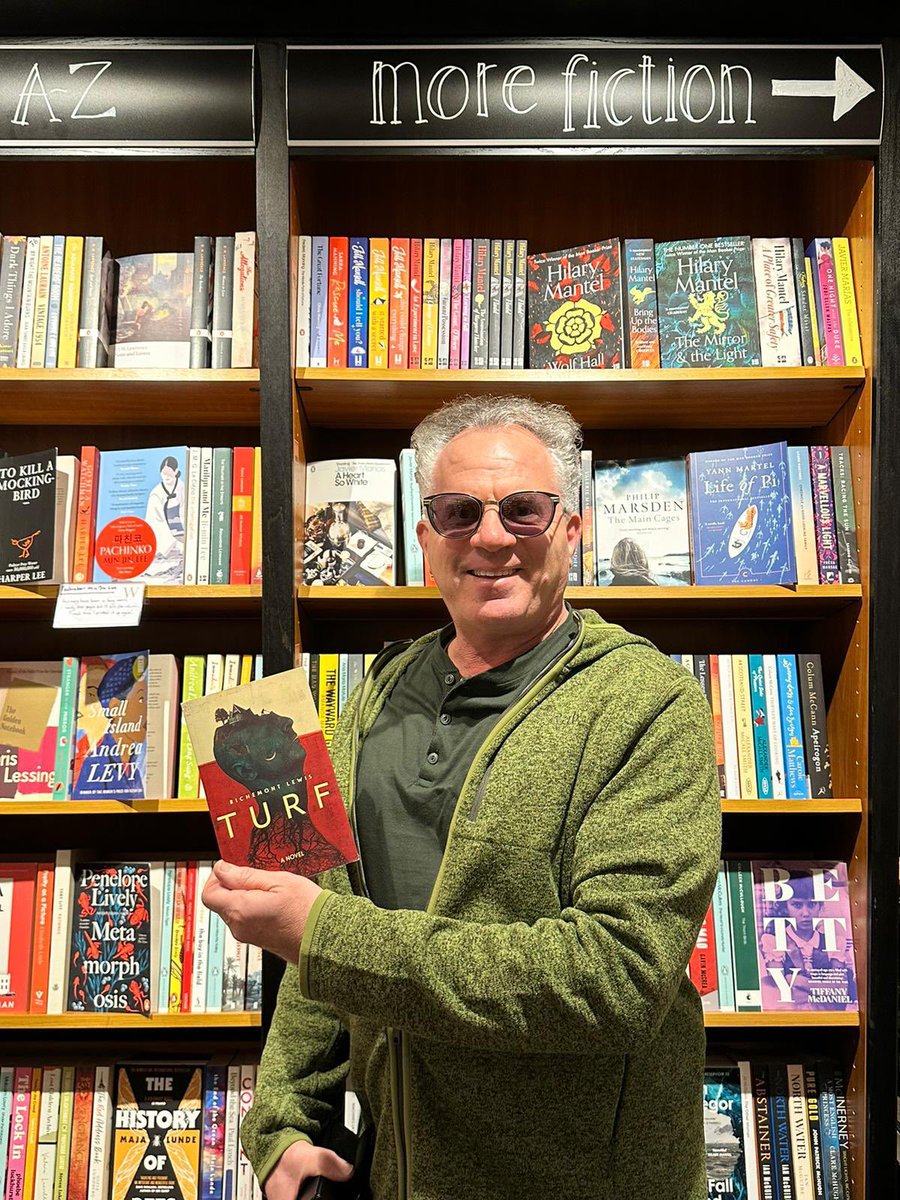 foreshorebooks's tweet photo. Delighted to see our author Richemont Lewis and his brilliant novel Turf in @WaterstonesTRU yesterday. Turf is a #detectivenovel set in #Cornwall #newfiction https://t.co/1TKyTZtoCv https://t.co/Z23HgFLaff