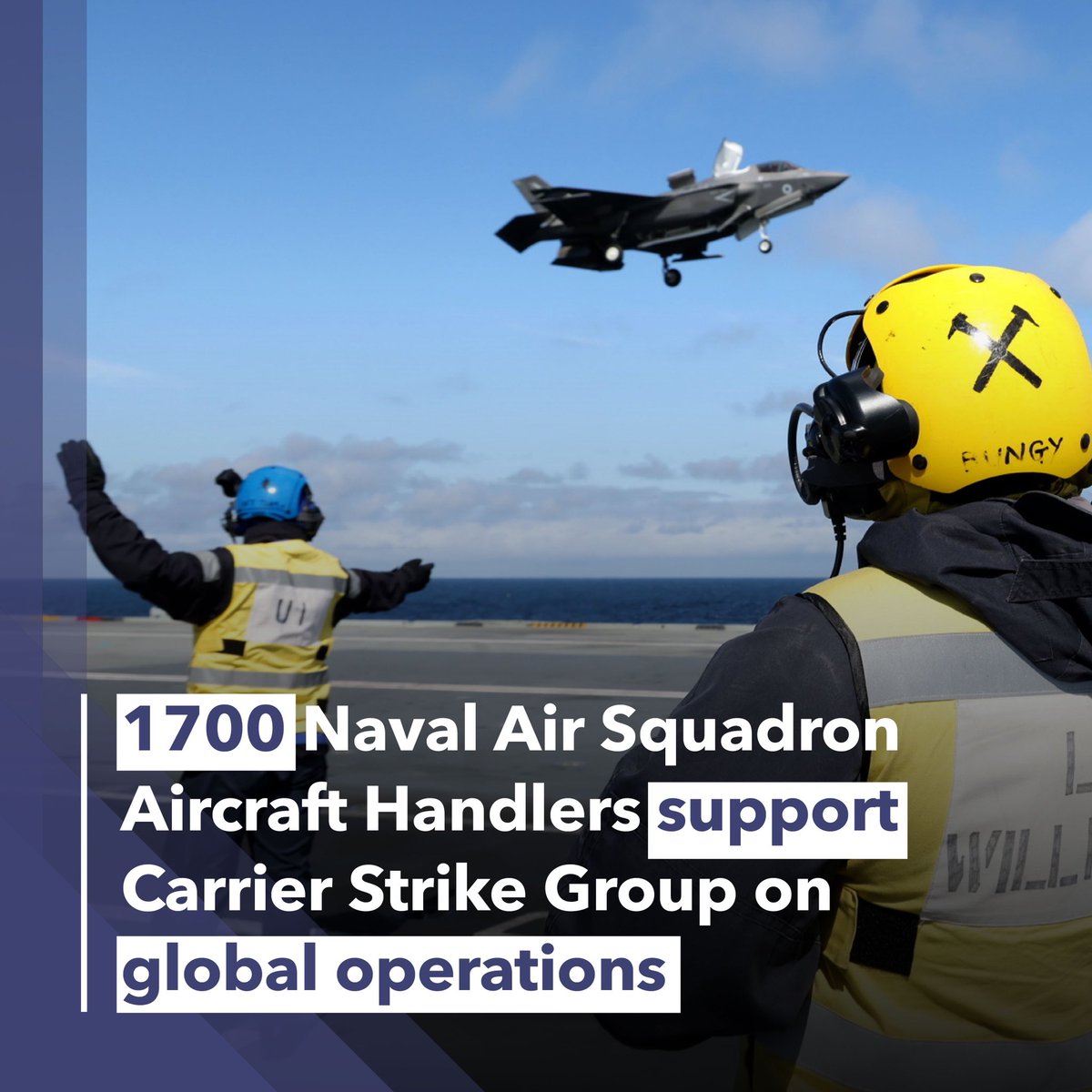 At the heart of the @RoyalNavy’s global fighting strength is the Carrier Strike Group. Aircraft handlers with 1700 Naval Air Squadron join those on the aircraft carriers to directly allow F35 jet operations #1700NAS @1700NAS #TeamCuldrose