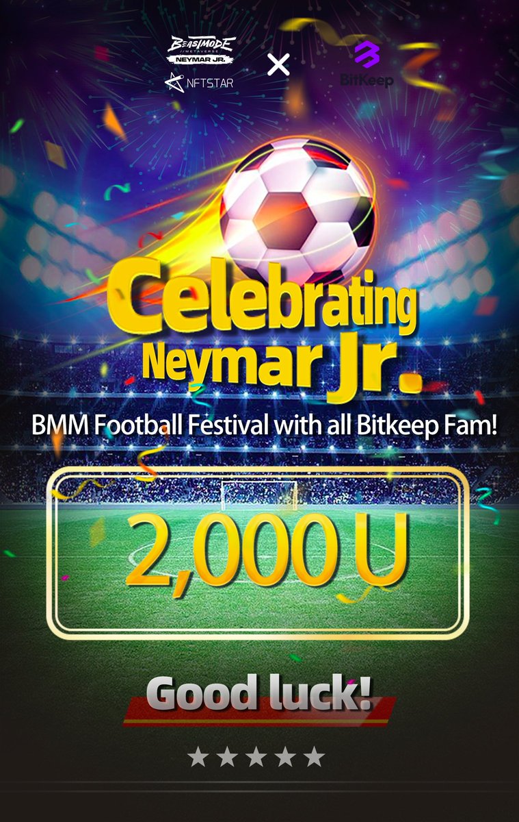 BitgetWallet's tweet photo. 🎁2,000 USDT collab raffle with @THENFTSTAR!

👀Looking forward to the upcoming #Beastmode Metaverse x Neymar Jr. HUMAN Drop!

💥Raffle: https://t.co/EUR8t30Wjj
🤩Join JungleVIBES Free Mint: https://t.co/0hJJkXfb5P

#Bitkeep #NFTSTAR #NFT https://t.co/1Oc4K52hWe