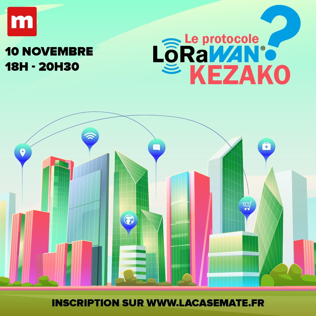 TerritoireSci's tweet image. [ÉVÉNEMENT] - [LE PROTOCOLE LORAWAN]

Venez rencontrer des membres du @LabOuvGre pour échanger avec eux autour du protocole made in Isère : le protocole LoRaWAN.

Inscrivez-vous gratuitement ici 👉lacasemate.fr/programmation/…

#LaCasemate #Grenoble #Sciences #Lorawan