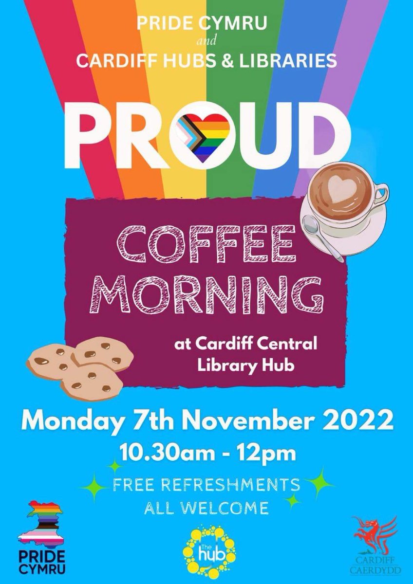 MarysCardiff's tweet photo. Proud Coffee Morning 🏳️‍🌈 

@PrideCymru @cardiff_hub @cardiffcouncil @VisitMillLane https://t.co/WhKEwq9pwV