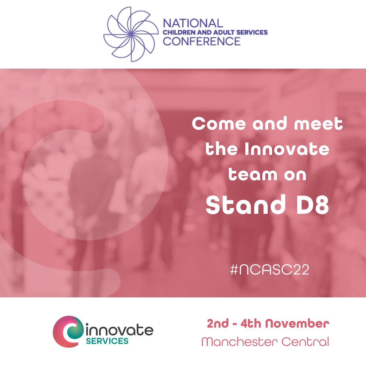 We're excited for our first day of #NCASC22!
If you're visiting the show, come along and talk to the team about how we can support your service on stand D8.