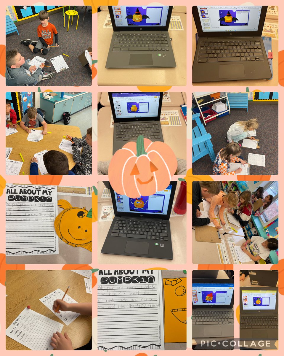 We described, created, and solved all things pumpkin for a fun day!❤️🍒💙🎃