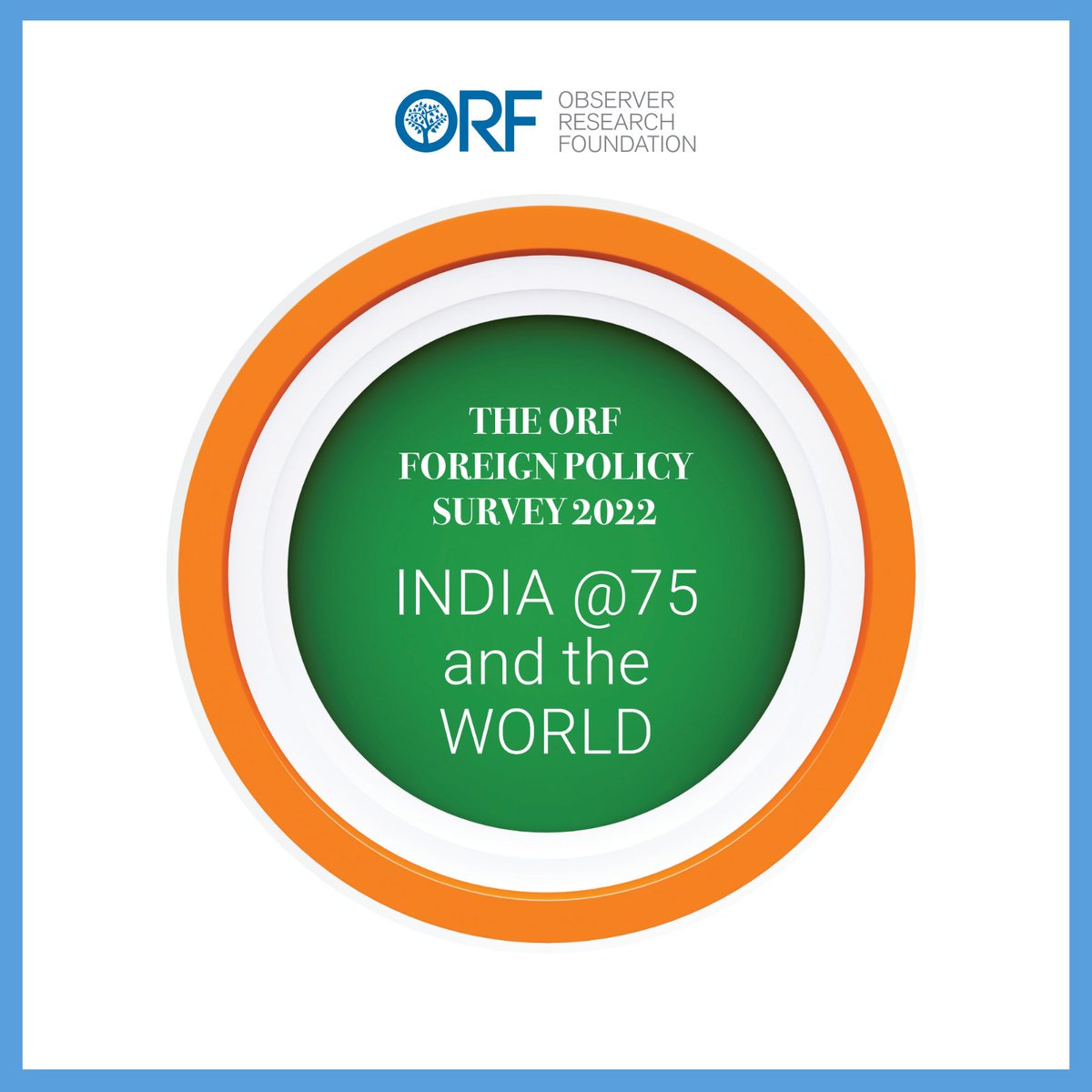 .<a href="/orfonline/">ORF</a> announces the release of the #ForeignPolicySurvey2022 - India@75 and the World!

Follow this thread to know more about how the youth view #India’s foreign relations

Read here: or-f.org/112970

<a href="/PremeshaSaha/">Dr. Premesha Saha</a> <a href="/antaragsingh/">antaraghosalsingh</a> <a href="/gs_aditya/">Aditya Gowdara Shivamurthy</a> <a href="/Renita0911/">Renita D'Souza</a> <a href="/MattooShashank/">Shashank Mattoo</a>
