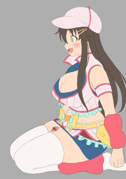 衣装がもともとえっちなので色を置いただけでだいぶえっちなのすごいと思う(語彙力ゼロ) 