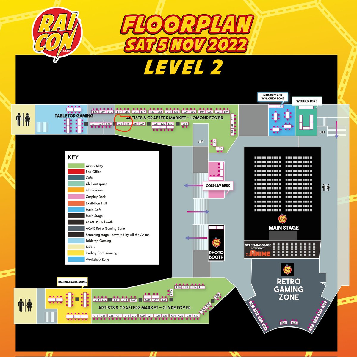 You'll find me and <a href="/lizafmac/">Liza Mac</a> at L24 and L25 on Saturday at Rai Con! Come along to buy my books &amp; get books signed, purchase Pokemon coasters or buy any of Lisa's outstanding art ❤️