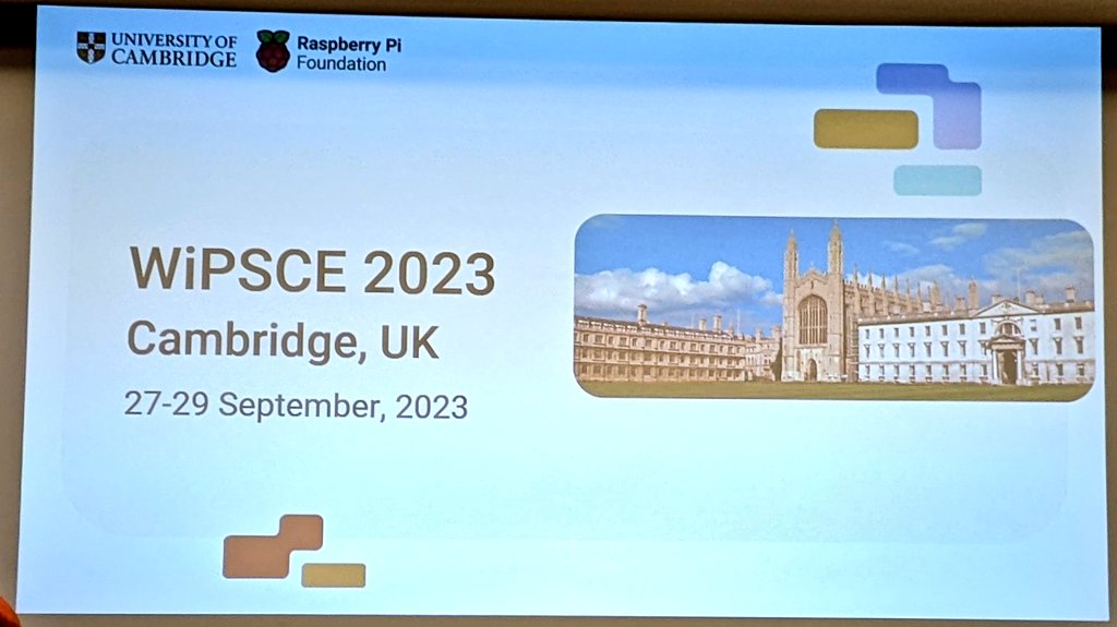 #WiPSCE22 is over! We had some very interesting and inspriring talks with lots of ideas on further research! Looking forward to the next years papers on #WiPSCE23 in Cambridge! 

#CSEd #CT20 #ComputationalThinking #DagstuhlDreieck #Beliefs #CompetenceModelling #DigitalEducation
