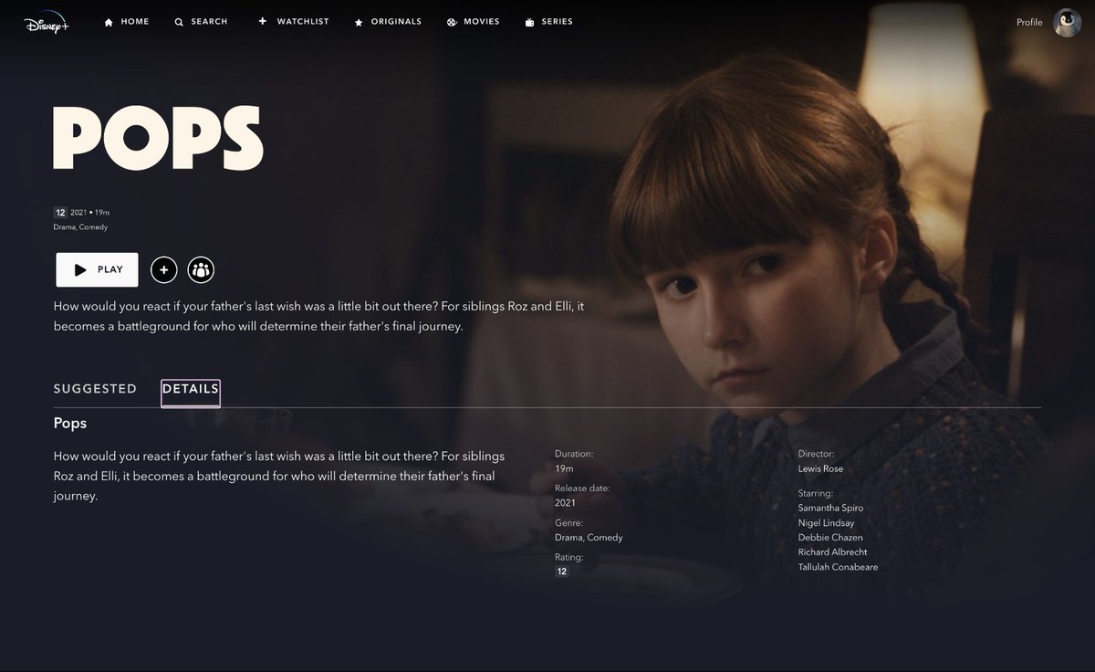 Pops has just landed on <a href="/DisneyPlus/">Disney+</a>!
So hyped!

The biggest love to our cast and crew who gratfted and sparkled to bring this film to screen.

Tune in and watch now 🎈🤩

<a href="/SalaudMorisset/">Salaud Morisset</a> <a href="/BridgeWayFilms/">BridgeWay Films</a>