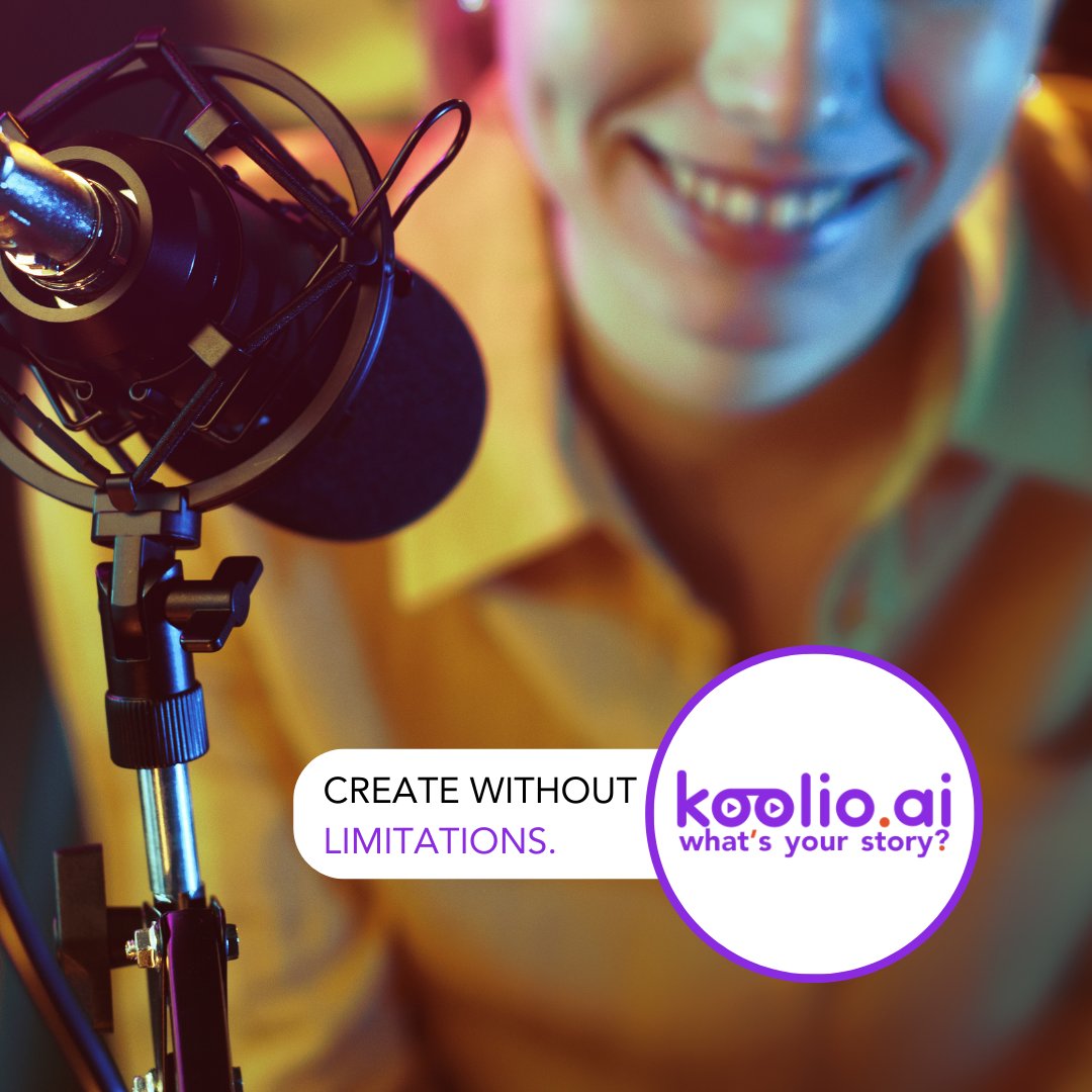 koolioai's tweet photo. Express yourself. Sign up at https://t.co/mMuGhDuNVW for early access
#madewithkoolio #creators #creator #audioediting #editing #creatortools #podcaster
#contentediting #editor #audioeditor #contentcreation #koolioai #podcasts #podcastediting #internationalpodcastday https://t.co/c27vz1uRxV