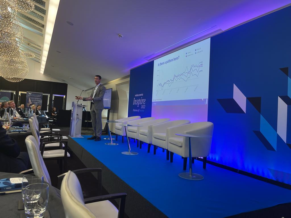 CSIHelsinki's tweet photo. Fresh and ready for #ndinspire. NetDocuments CEO Josh Baxter welcomes us to the event introducing us to the theme of the day “Patterns of Success”. Looking very much forward to an inspiring day!  
#legaltech #documentmanagement https://t.co/KopD2UasBk