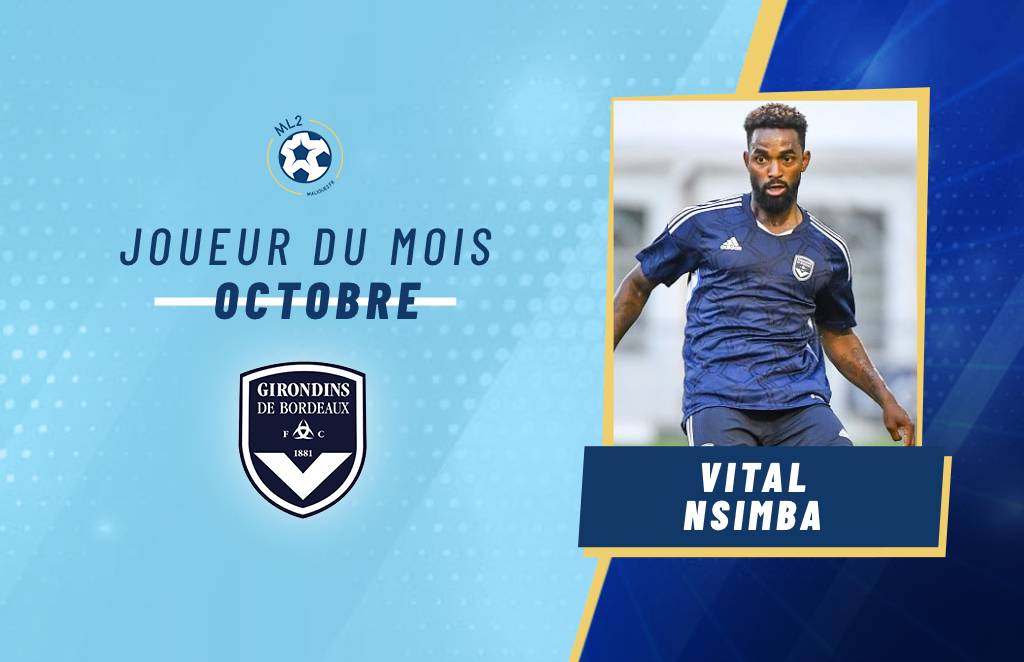 maligue2's tweet photo. 🚨 Ligue 2 - Vital Nsimba (Bordeaux) élu joueur du mois d'octobre sur MaLigue2 !

Les résultats ➡ https://t.co/ZkTBR2LgWY

#FCGB @girondins https://t.co/upOvLnun1m