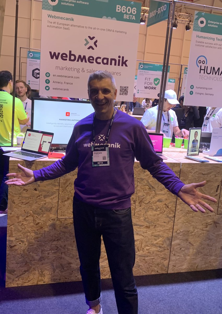 LE ROUX Arnaud (@arnaudleroux) on Twitter photo Quel plaisir de retrouver les amis de <a href="/Webmecanik/">Webmecanik</a> au #WebSummit !
<a href="/Webmecanik_FR/">Webmecanik FR</a> est la solution alternative number 1 « all inclusive » et européenne aux grandes solutions #CRM & Automation classiques internationales. 👀
Venez les rencontrer au stand B606 (pavillon 4) ! Quel plaisir de retrouver les amis de <a href="/Webmecanik/">Webmecanik</a> au #WebSummit !
<a href="/Webmecanik_FR/">Webmecanik FR</a> est la solution alternative number 1 « all inclusive » et européenne aux grandes solutions #CRM & Automation classiques internationales. 👀
Venez les rencontrer au stand B606 (pavillon 4) !
