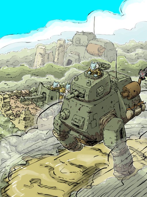 「ロボット 戦車」のTwitter画像/イラスト(新着)｜5ページ目