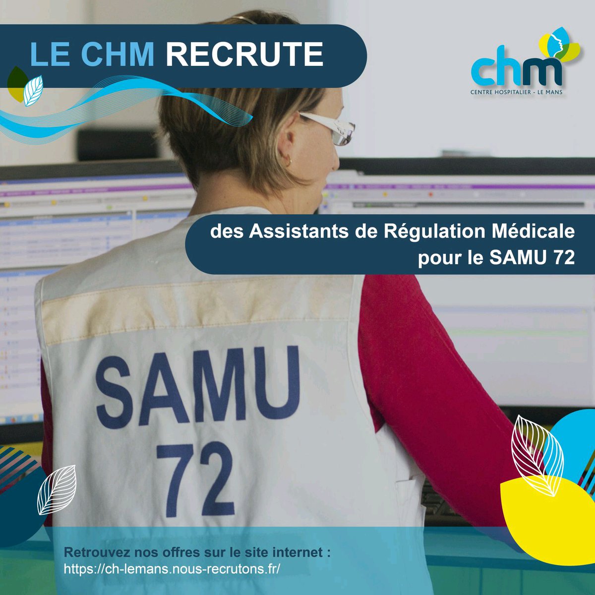 AFARM_SAMU's tweet photo. [ Offre d'Emploi - Recrutement ] #samu72 
#regulationmedicale 

L' @AFARM_SAMU partage cette nouvelle offre.
Le #CRRA15 #SAMU 72 du CH #LeMans recherche #ARM.
#Diplôme d'Assistant de Régulation Médicale demandé.

>>>

https://t.co/BQIxEL0cu8 https://t.co/qV31ta0aJ0