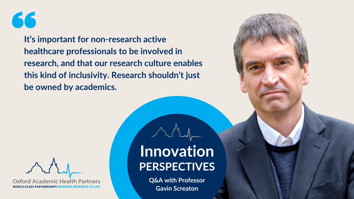 What are the key building blocks of a successful research culture, + how can #inclusivity & #diversity be prioritised as part of University–NHS research partnerships❓ We put these questions to OAHP Board Member Gavin Screaton, Head of @OxfordMedSci ▶️ oahp.org.uk/news/innovatio…