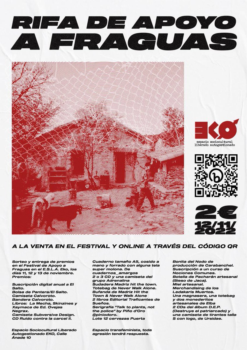 ESLA Eko (@eko_carabanchel) on Twitter photo ¿Ir a la cárcel por repoblar Fraguas, un pueblo abandonado? Contribuye a que no sea así. Lee elsaltodiario.com/pueblos-recupe… en @elsaltodiario y compra tus boletos para la rifa #FraguasSomosTodas en bit.ly/RifaFraguas <a href="/FraguasRevive/">Fraguas Revive #FraguasGoteoCrowdfunding</a> ¿Ir a la cárcel por repoblar Fraguas, un pueblo abandonado? Contribuye a que no sea así. Lee elsaltodiario.com/pueblos-recupe… en @elsaltodiario y compra tus boletos para la rifa #FraguasSomosTodas en bit.ly/RifaFraguas <a href="/FraguasRevive/">Fraguas Revive #FraguasGoteoCrowdfunding</a>