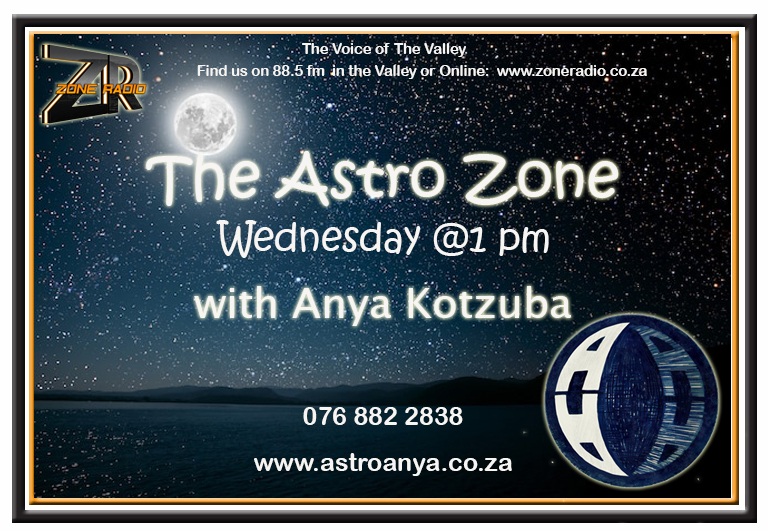 Coming up at 13h00...Join Jacques de Klerk when he will be chatting to Anya Kotzuba on The Astro Zone