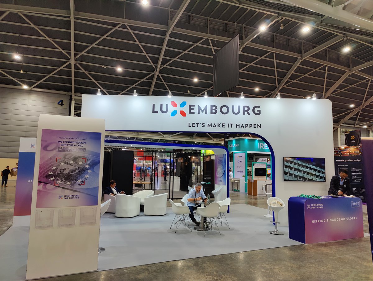 The_LHoFT's tweet photo. Excited for day one of Singapore Fintech Festival! 🎉
We're here alongside @LuxFinance, on #Luxembourg's national pavilion, Booth 4J17, Hall 4, which was opened by Ambassador @HemmerPatrick this morning!
#Fintech #Finserv @MinFinLux @LUAmbBKK #SFF22 https://t.co/TlqhvOavnS