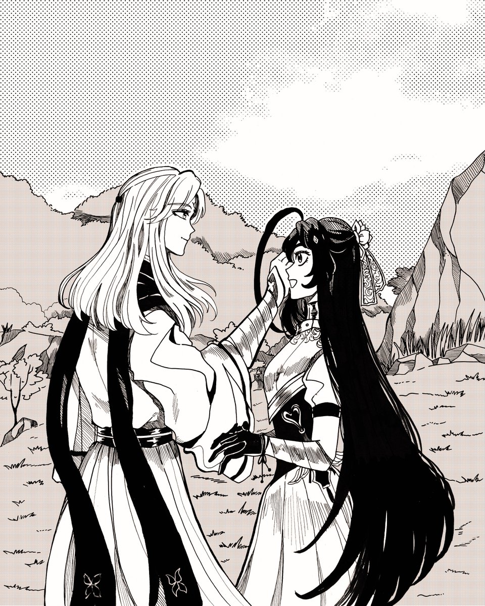 Original characters: Rim &amp; Haini 

#originalart 