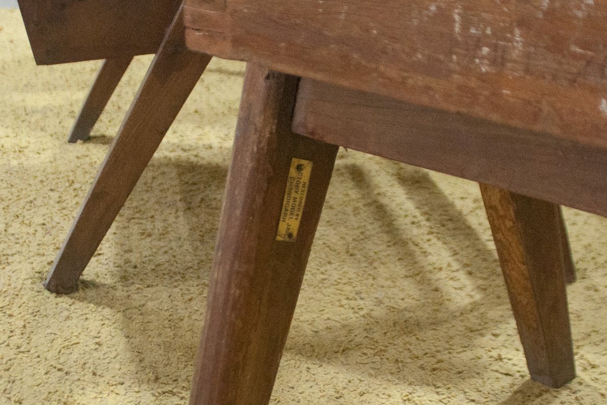 Fascinating for us to learn that many of the Chandigarh Chairs seen in museums around the city have been restored by the Chandigarh Model Jail Factory.