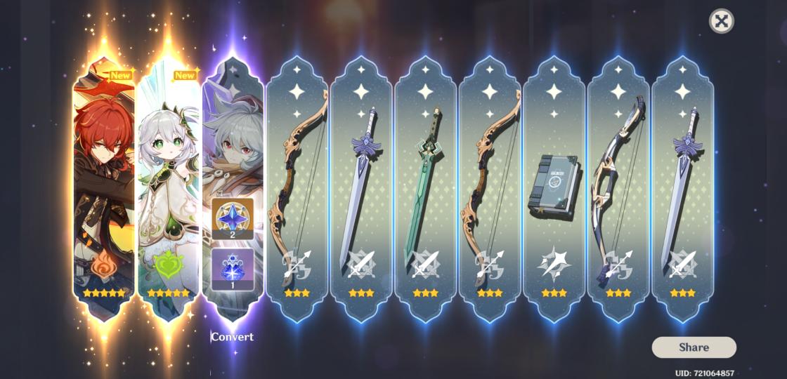 treehee5's tweet photo. Btw I had the luckiest 10 pull today
 I love Nahida she's so cute
my baby https://t.co/qisyODpFX4
