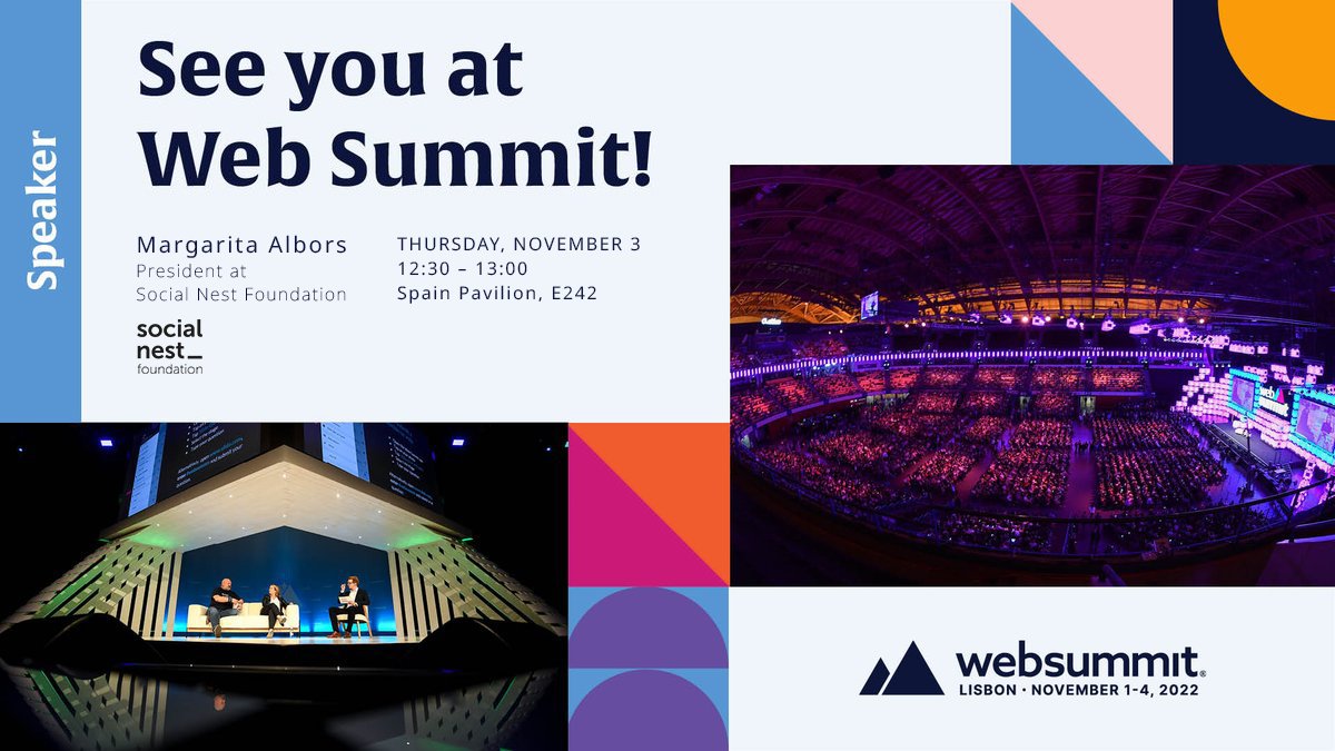 We're at #WebSummit 2022!

⭕️Find us in the Spain Pavilion
⭕️Join us on Nov 3 (12:30-1 pm, Spain Pavilion) to discover why #Valencia is the tech city of opportunities with María Escartí <a href="/investinvlc/">The Invest in Valencia Office</a>, Nacho Mas <a href="/Startup_VLC/">Startup Valencia</a>, and Margarita Albors <a href="/socialnest_org/">Social Nest Foundation | Making impact grow</a>

#impact #impinv