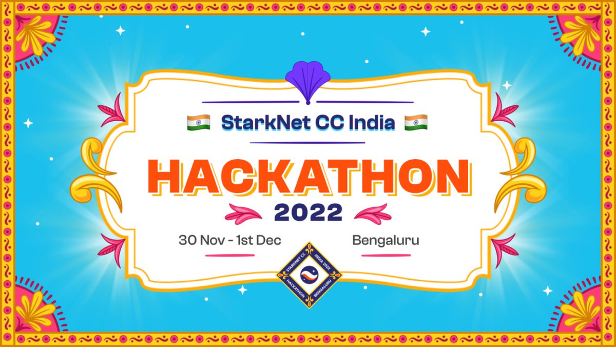 ZK, Cairo, StarkNet, and Ethereum curious chads!! 
Get ready for the biggest StarkNet event in Asia. The StarkNet community will take over Bengaluru from Nov 30 - Dec 1.
Register to participate- starknet-cc.devfolio.co

Follow this thread 🧵 to learn more about what to expect 👇