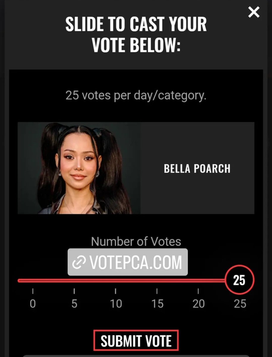 Don't forget to vote for Bella!💛✨ #BellaPoarch #TheSocialStar #PCAs