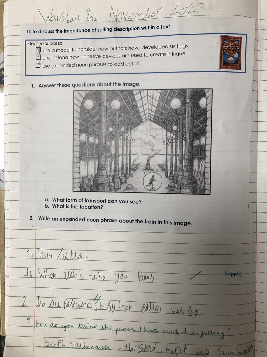 Some fantastic writing from Masen (5ZC) and Evie (5LS)! 🖊 
Well done. 
<a href="/GoresbrookSc/">Goresbrook School</a> <a href="/MrsScottGBS/">Mrs Scott</a> <a href="/MissKnowldenGBS/">Miss Knowlden 6CK</a>