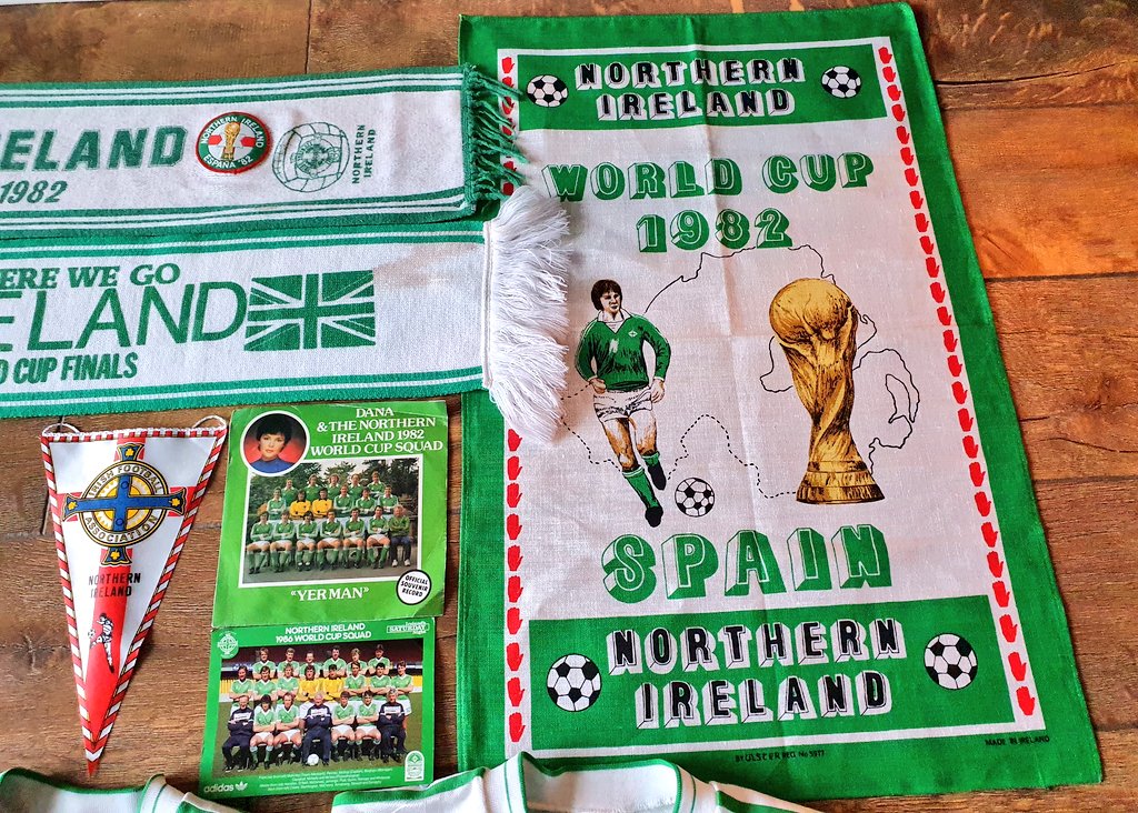 Northern Ireland The Glory Years 1980/1986 Collection. British Champions 🇬🇧 1980/1984 World Cup 🇪🇦 1982 World Cup 🇲🇽 1986 #GAWA @ourweecountry @NorthernIreland