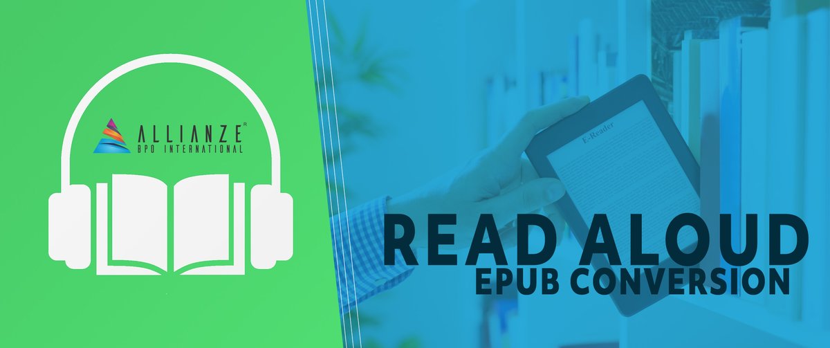 AllianzeBPO1's tweet photo. Successfully converting the print titles into read aloud digital products with our enhanced #readaloud ePub conversion services.
Read more: https://t.co/kzzPV9RbYt
Mail us: support@allianzebpo.com
#epub #ebook #ePubconversion #pdf #DataSecurity #Business #Marketing #BPM https://t.co/DBy7sKnv52
